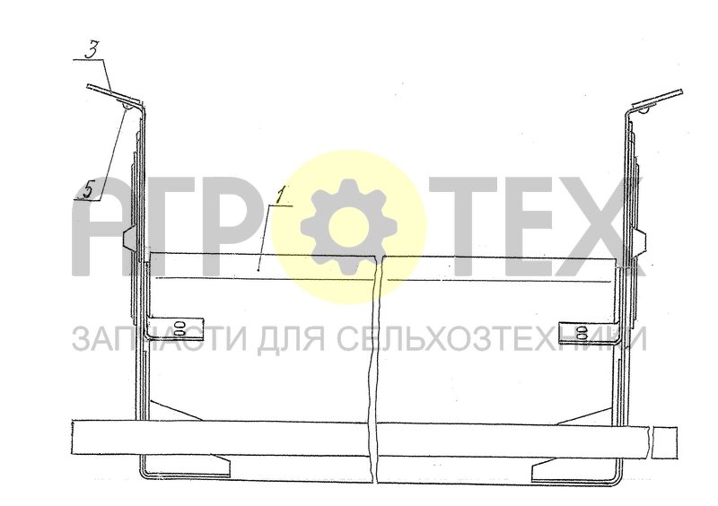 Чертеж Остов решетного стана (54-2-16-1В)